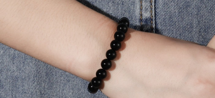 Black Onyx Geometric Bracelet for Women