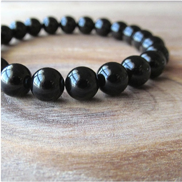 Black Onyx Geometric Bracelet for Women