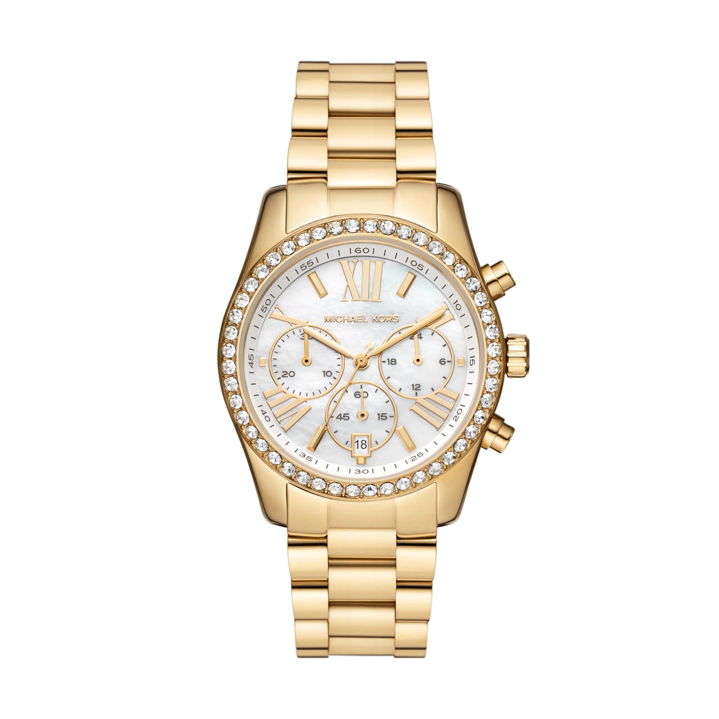 Michael Kors Lexington Women's Watch, Stainless Steel Chronograph Watch for Women