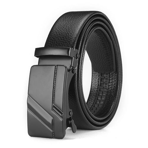 Fashion Business Men's Belt Genuine Luxury Brand Belt Metal Buckle