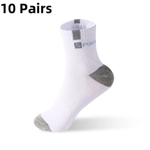 5/10 Pairs Men Bamboo Fiber Autumn Winter Men Socks Breathable Cotton