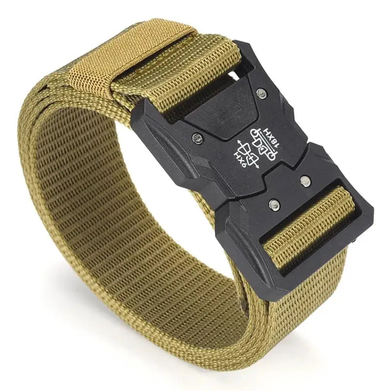 MEN'S Tactical Belts With Automatic Buckle Men's Canvas Belts Premium