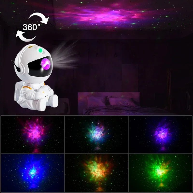 Star Projector Galaxy Night Light Astronaut Space Projector Starry