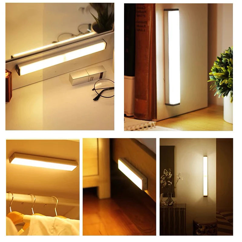 Motion Sensor Light Wireless LED Night Light Type C Rechargeable Light