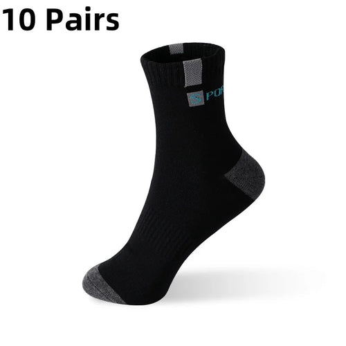 5/10 Pairs Men Bamboo Fiber Autumn Winter Men Socks Breathable Cotton