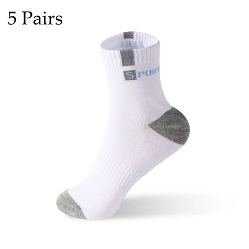 5/10 Pairs Men Bamboo Fiber Autumn Winter Men Socks Breathable Cotton