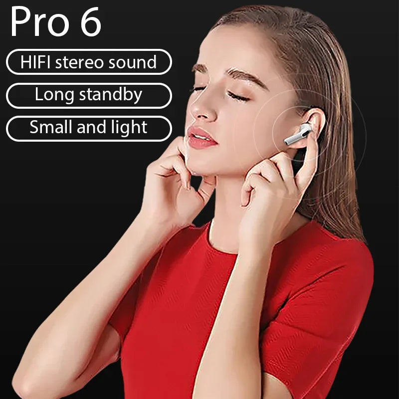 PRO6 Wireless Bluetooth Headset TWS Running Yungong New Stereo