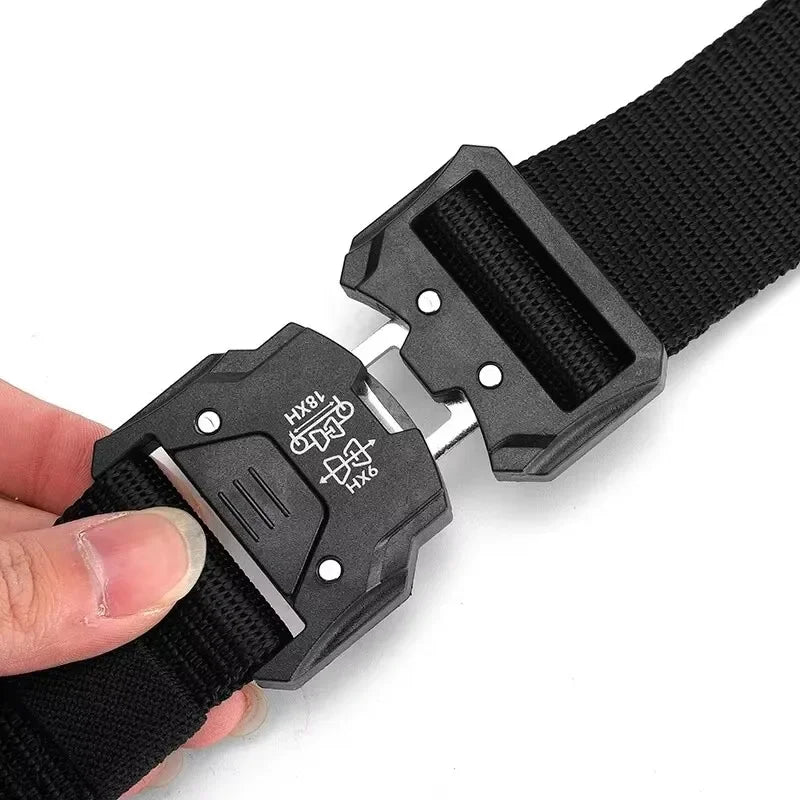 MEN'S Tactical Belts With Automatic Buckle Men's Canvas Belts Premium