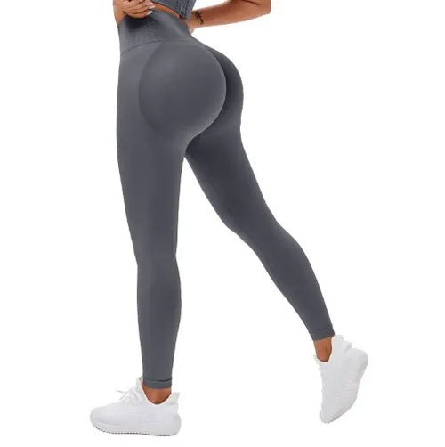 2023 Seamless Knitted Fitness GYM Pants Women's High Waist and Hips