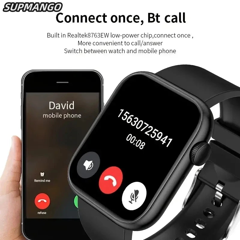 T168 Wireless Calling Smart Watch Make Answer Call Full Touch Sport