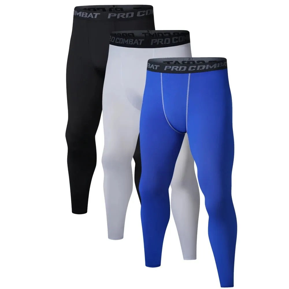 Men's Running Leggings Sportswear Quick Dry Gym Fitness Tights Workout