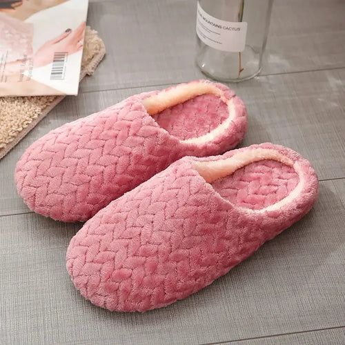 Unisex Fluffy Home Slippers Soft Lightweight Anti Slip Comfortable