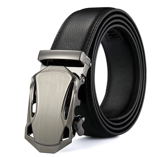 Fashion Business Men'S Belt Genuine Luxury Brand Belt Metal Buckle