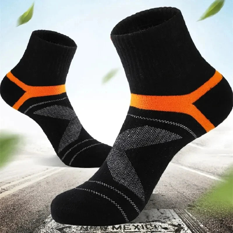 3 Pairs High Quality Men Socks Black Sports Socks Casual Soft Running