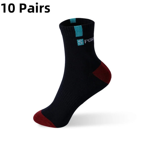 5/10 Pairs Men Bamboo Fiber Autumn Winter Men Socks Breathable Cotton